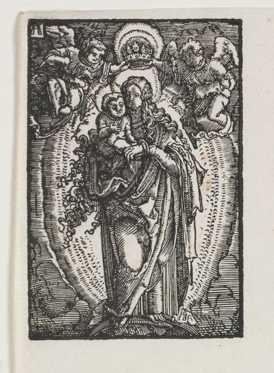 De Val en Verlossing van de Mens: De Maagd als Koningin van de Hemel, ca. 1513 door Albrecht Altdorfer