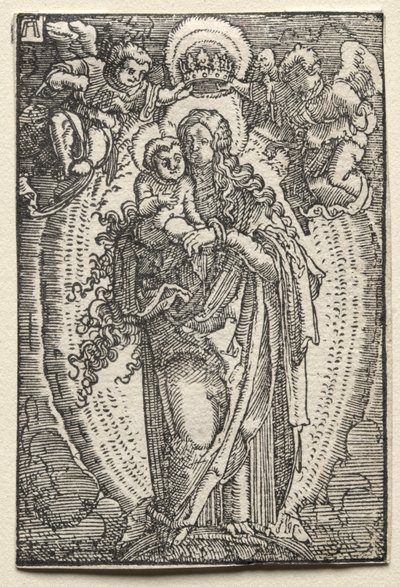 De Val en Verlossing van de Mens: De Maagd als Koningin van de Hemel, ca. 1515 door Albrecht Altdorfer