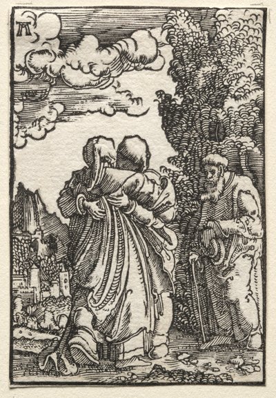 De Val en Verlossing van de Mens: De Visitatie door Albrecht Altdorfer