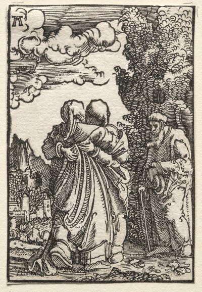 De Val en Verlossing van de Mens: De Visitatie, ca. 1515 door Albrecht Altdorfer