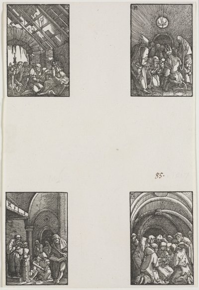 De val en verlossing van de mens, ca. 1515 door Albrecht Altdorfer