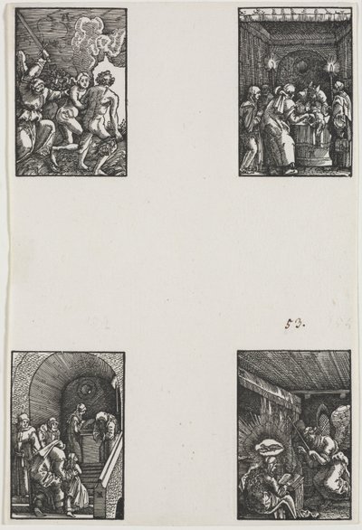 De val en verlossing van de mens door Albrecht Altdorfer