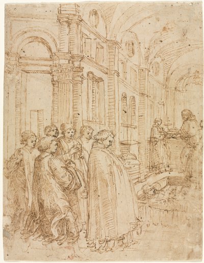 De Begrafenis van Sint Stefanus door Albrecht Altdorfer