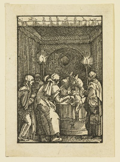 De hogepriester weigert het offer van Joachim door Albrecht Altdorfer