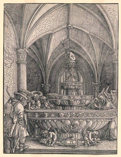 De Heilige Familie op de Vlucht naar Egypte door Albrecht Altdorfer