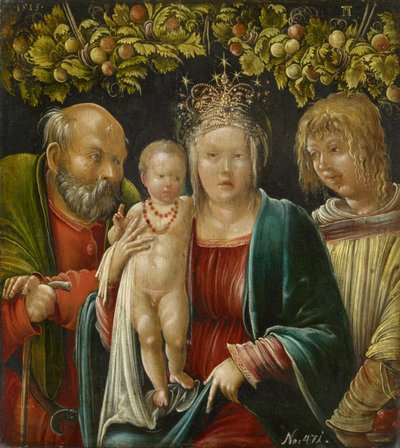 De Heilige Familie met Sint Agapitus, 1515 door Albrecht Altdorfer
