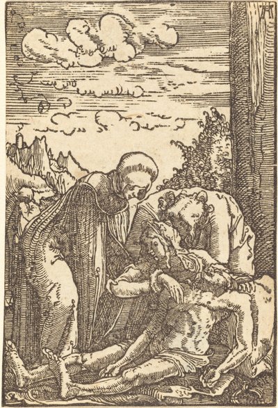 De rouw om Christus door Albrecht Altdorfer