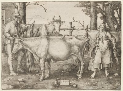 Het Melkmeisje door Albrecht Altdorfer