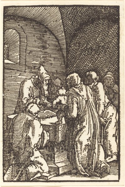 De Presentatie van Christus in de Tempel door Albrecht Altdorfer