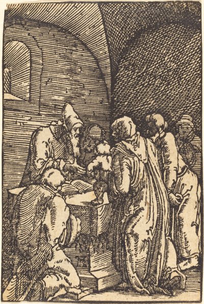 De Presentatie van Christus in de Tempel door Albrecht Altdorfer