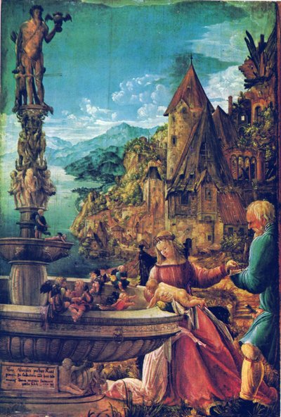 De Rust tijdens de Vlucht naar Egypte door Albrecht Altdorfer