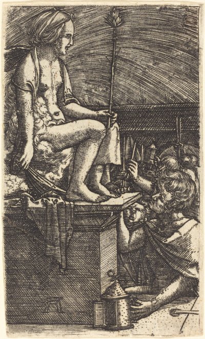 De Romeinse courtisane (De wraak van de magiër Virgil) door Albrecht Altdorfer