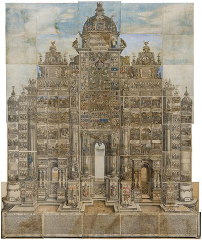 De Triomfboog van Keizer Maximiliaan I door Albrecht Altdorfer