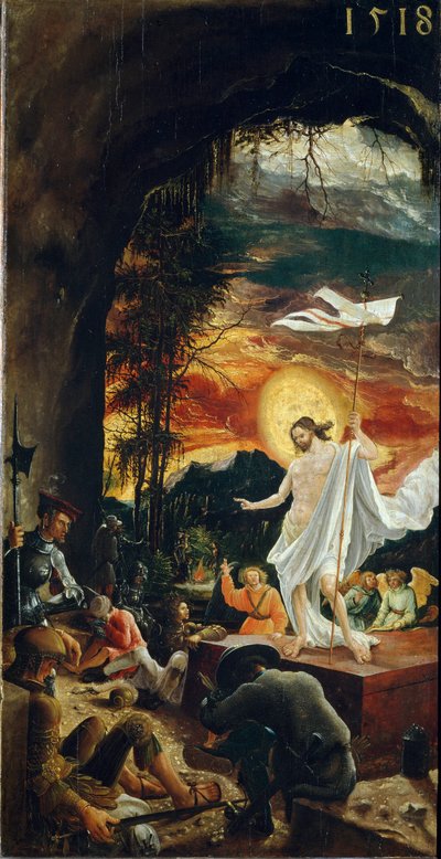 De opstanding van Christus door Albrecht Altdorfer