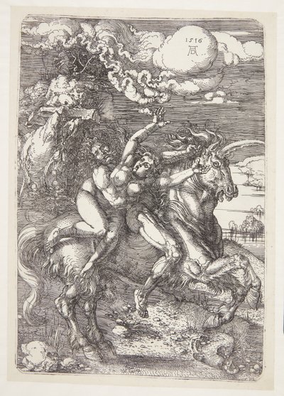 Ontvoering op een eenhoorn door Albrecht Dürer