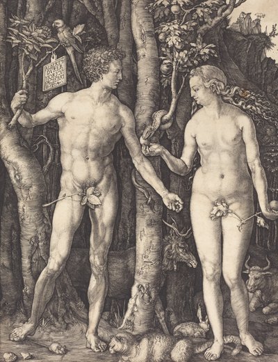Adam en Eva, 1504 door Albrecht Dürer