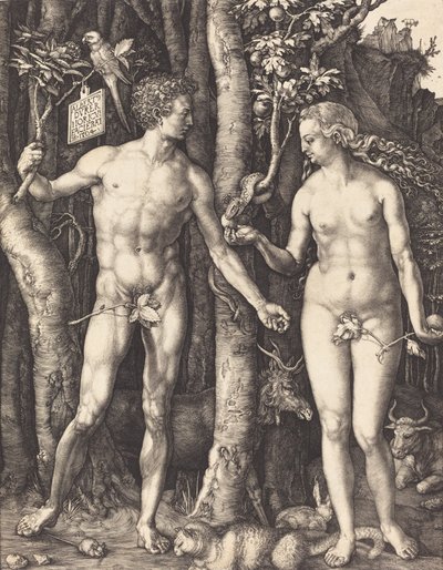 Adam en Eva, 1504 door Albrecht Dürer