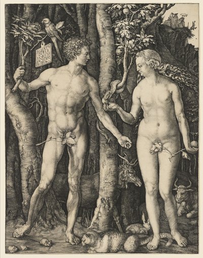 Adam en Eva, 1504 door Albrecht Dürer