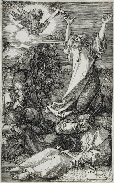 Doodsangst in de hof door Albrecht Dürer