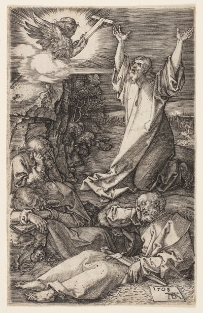Agonie in de Tuin, uit De Gegraveerde Passie door Albrecht Dürer