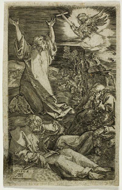 Agonie in de Tuin, uit de Gegraveerde Passie door Albrecht Dürer