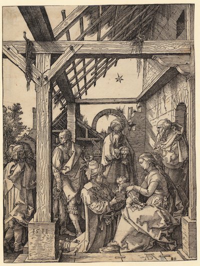 De aanbidding van de koningen door Albrecht Dürer