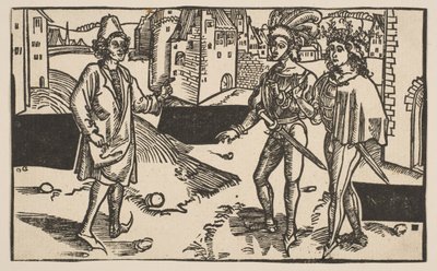 Andria, uit De Komedie van Terentius, 19e-eeuwse herdruk door Albrecht Dürer