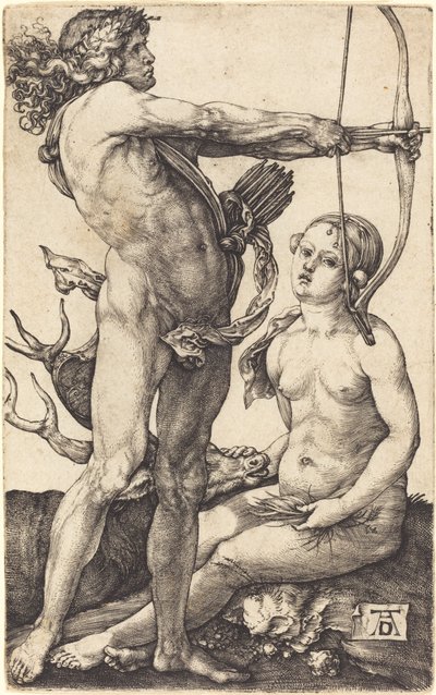 Apollo en Diana door Albrecht Dürer