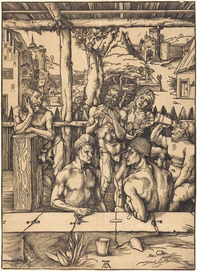 Het mannenbad door Albrecht Dürer