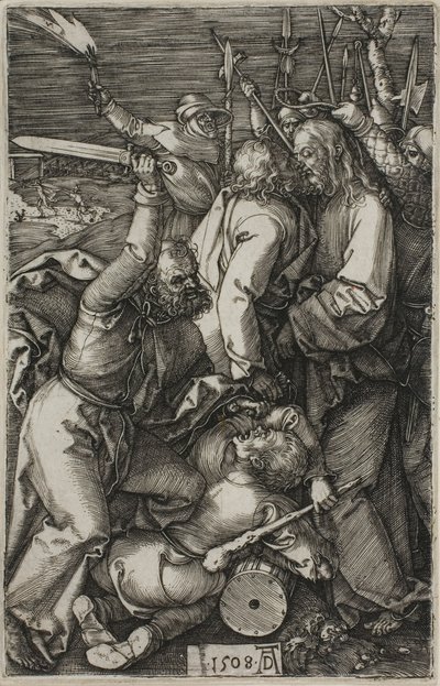 Verraad van Christus, uit De Gegraveerde Passie door Albrecht Dürer
