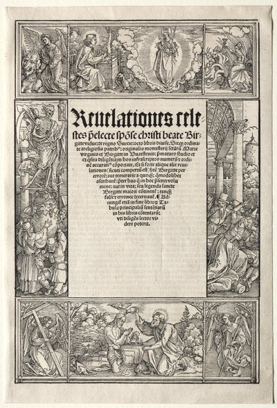 Rand - met De Doop van Christus door Albrecht Dürer