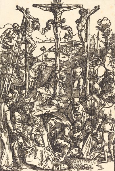 Calvarie met de Drie Kruisen door Albrecht Dürer