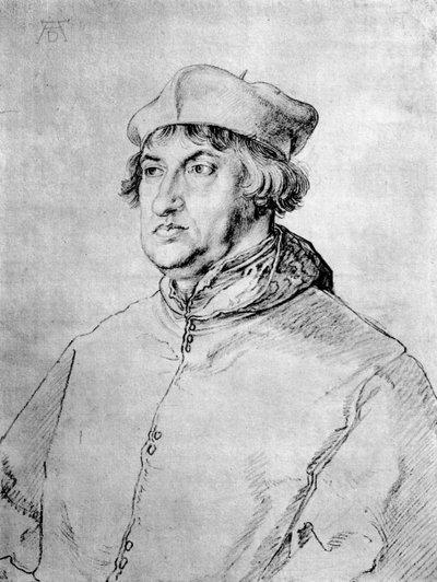 Kardinaal Albrecht van Brandenburg, 1518, 1936 door Albrecht Dürer