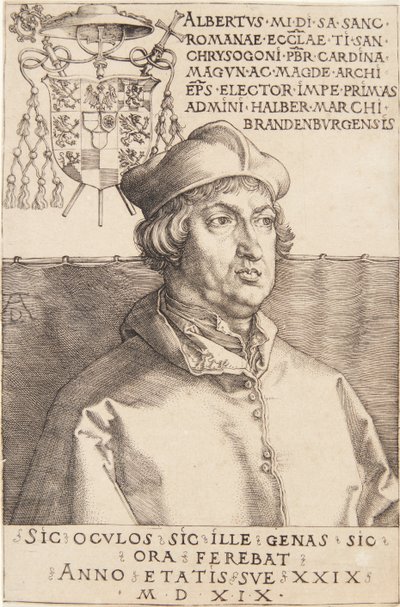 Kardinaal Albrecht van Brandenburg; of De Kleine Kardinaal door Albrecht Dürer