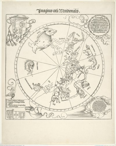 Hemelkaart van de Zuidelijke Hemel (Imagines coeli meridionalis) door Albrecht Dürer