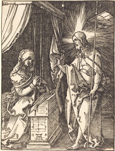 Christus verschijnt aan zijn moeder door Albrecht Dürer