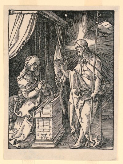 Christus verschijnt aan zijn moeder door Albrecht Dürer