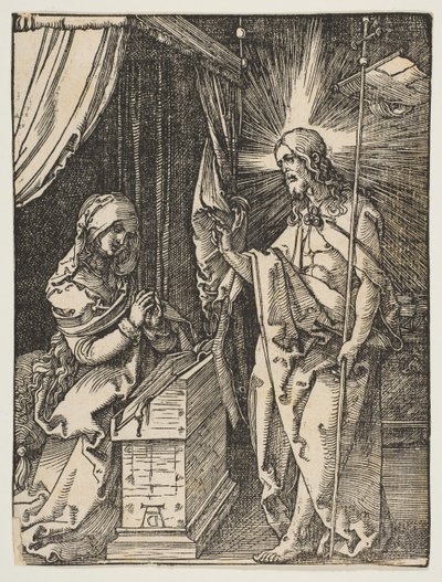 Christus verschijnt aan zijn moeder, uit De Kleine Passie door Albrecht Dürer