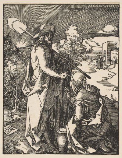 Christus Verschijnt aan Maria Magdalena, uit De Kleine Passie door Albrecht Dürer