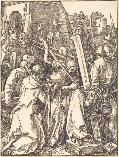 Christus Draagt het Kruis door Albrecht Dürer