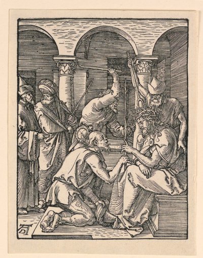 Christus Gekroond met Doornen, uit De Kleine Passie Serie door Albrecht Dürer