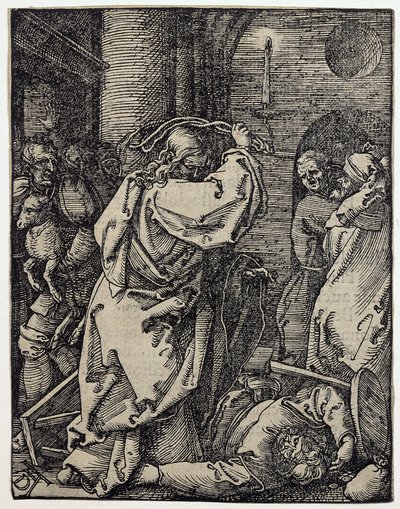 Christus verdrijft de geldwisselaars uit de tempel, nr. 7 uit de serie 