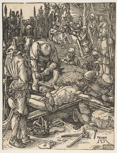 Christus aan het Kruis Genageld, uit De Kleine Passie door Albrecht Dürer