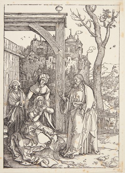 Christus neemt afscheid van zijn moeder door Albrecht Dürer