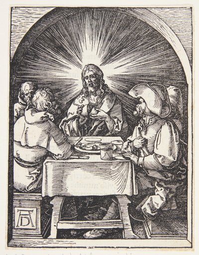 Christus in Emmaüs door Albrecht Dürer