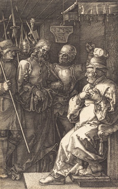 Christus voor Kajafas, 1512 door Albrecht Dürer