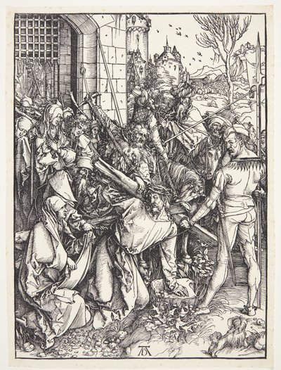 Christus draagt het kruis door Albrecht Dürer