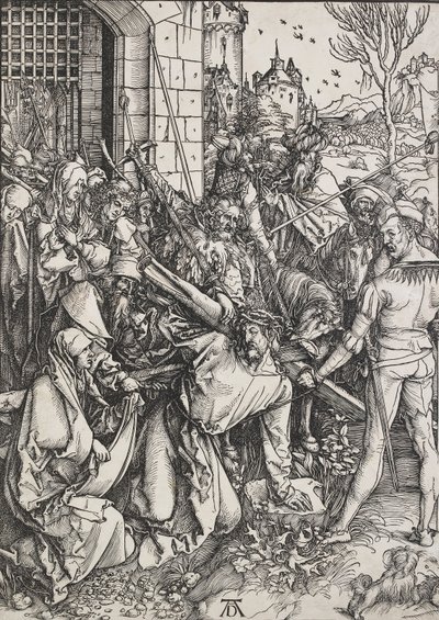 Christus draagt het kruis door Albrecht Dürer