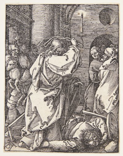 Christus verdrijft de geldwisselaars uit de Tempel door Albrecht Dürer