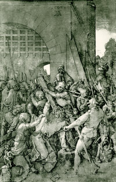 Christus valt onder het kruis door Albrecht Dürer